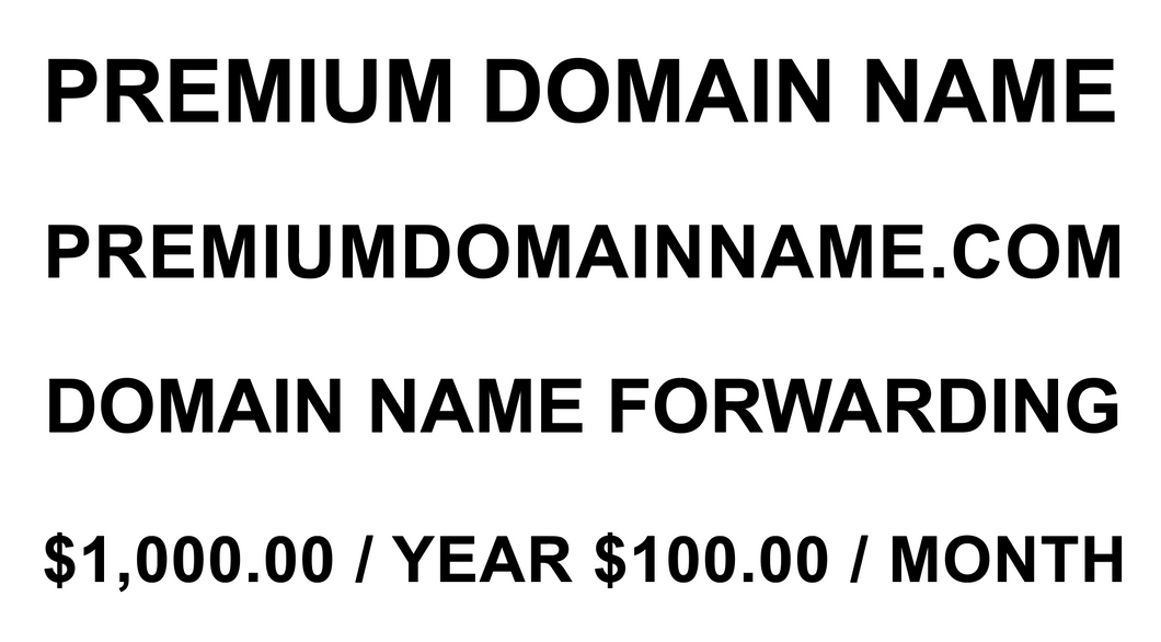 Premium Domain Name™ Domain Forwarding
